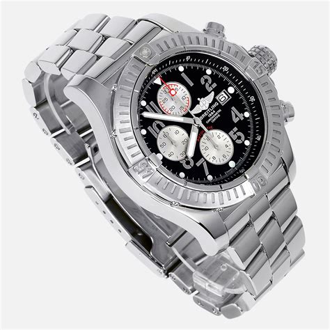 breitling a13370 black dial superavenger|breitling super avenger price list.